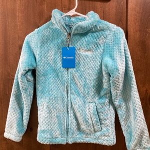 NWT- Columbia Fleece Jacket (No interior lining) - Youth Size Med-10/12